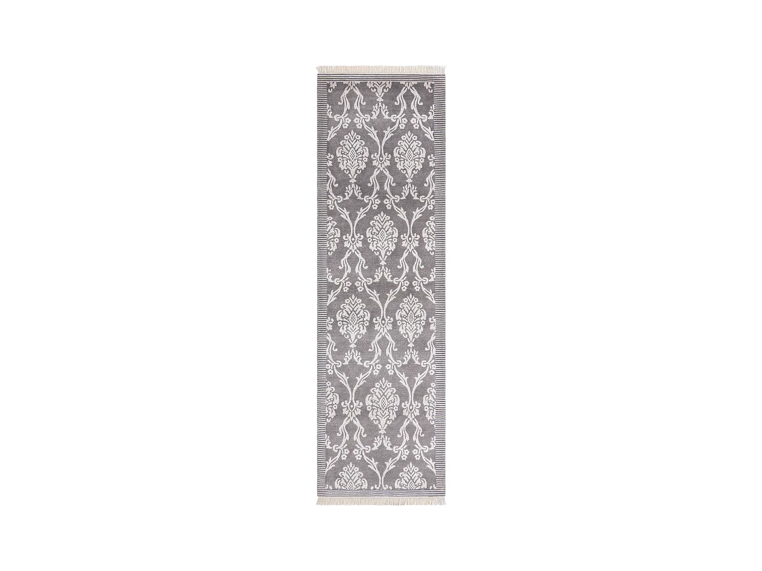Tapis de couloir en laine 89x305 gris Darya