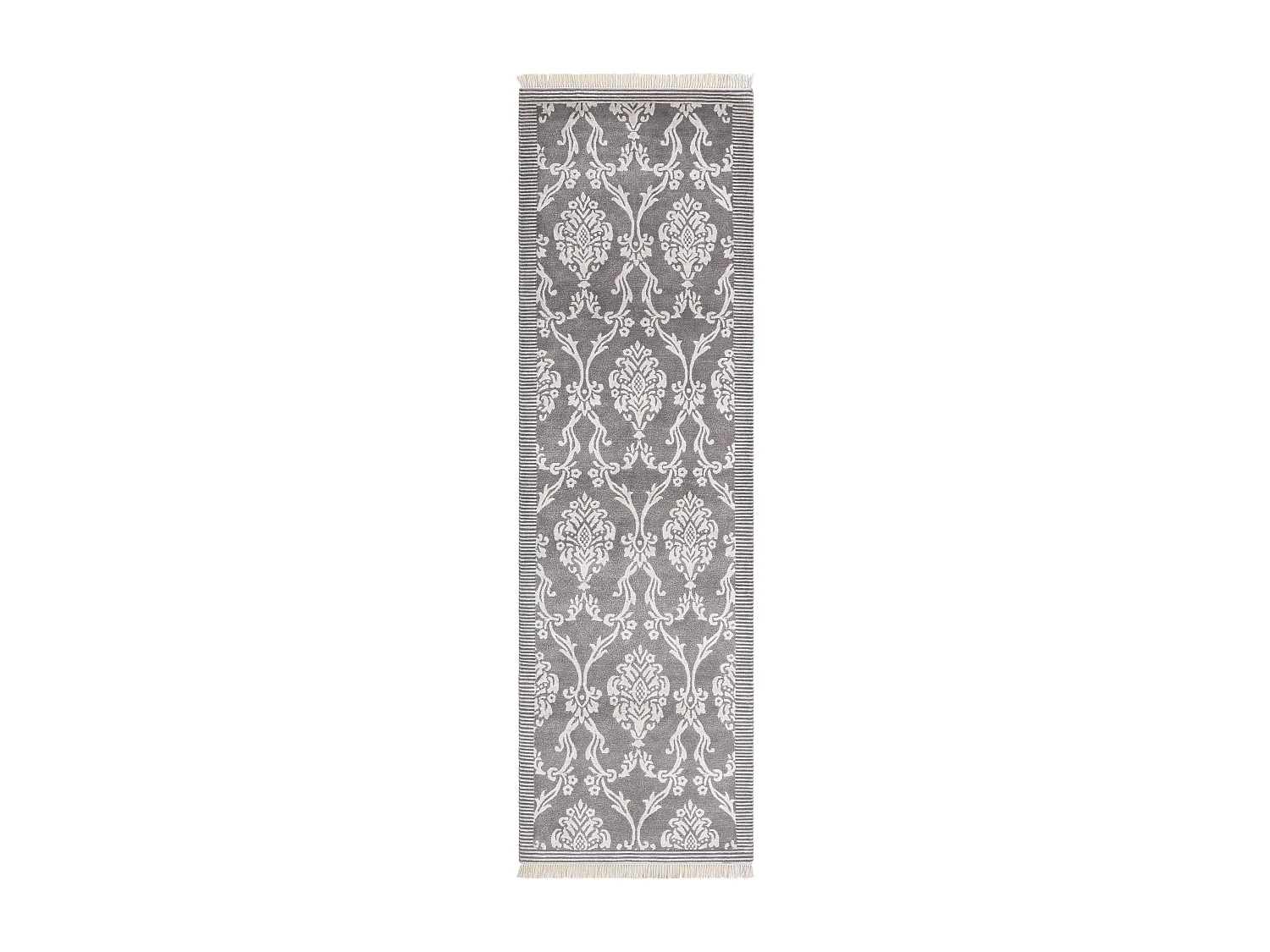Tapis de couloir en laine 89x305 gris Darya