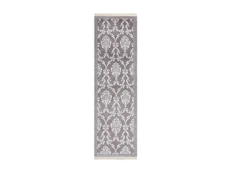 Tapis de couloir en laine 89x305 gris Darya