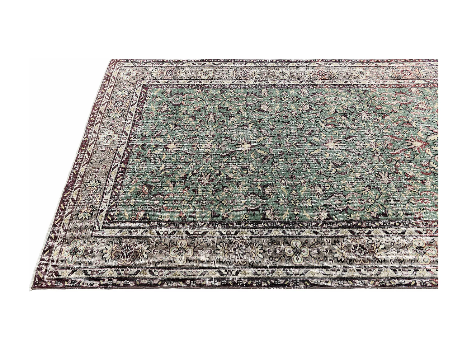 Tappeto in lana 140x257 beige Ultra Vintage