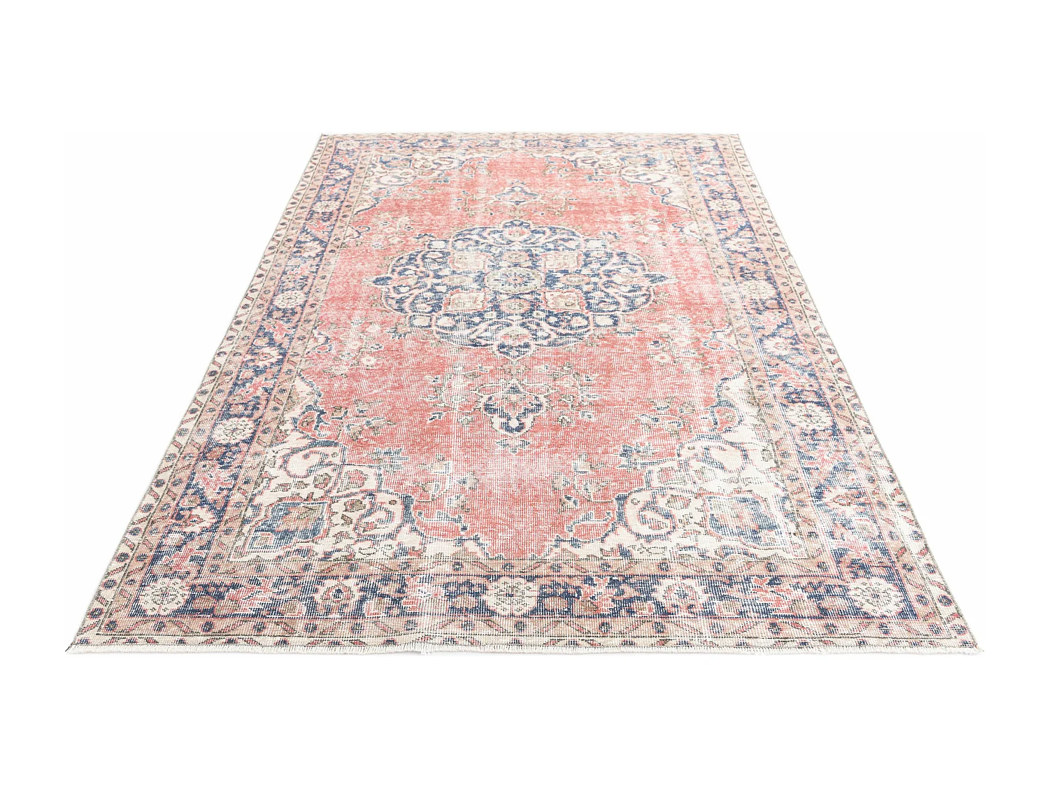 Wollteppich 168x264 Rot Ultra Vintage