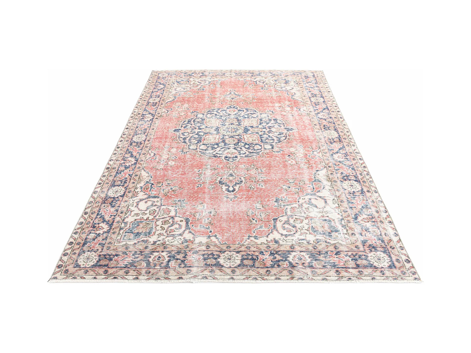 Tapis de laine 168x264 rouge Ultra Vintage