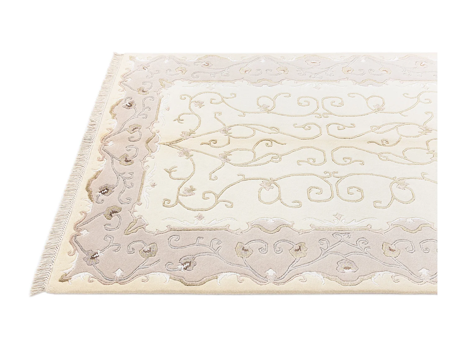Tapis de laine 124x191 beige Darya