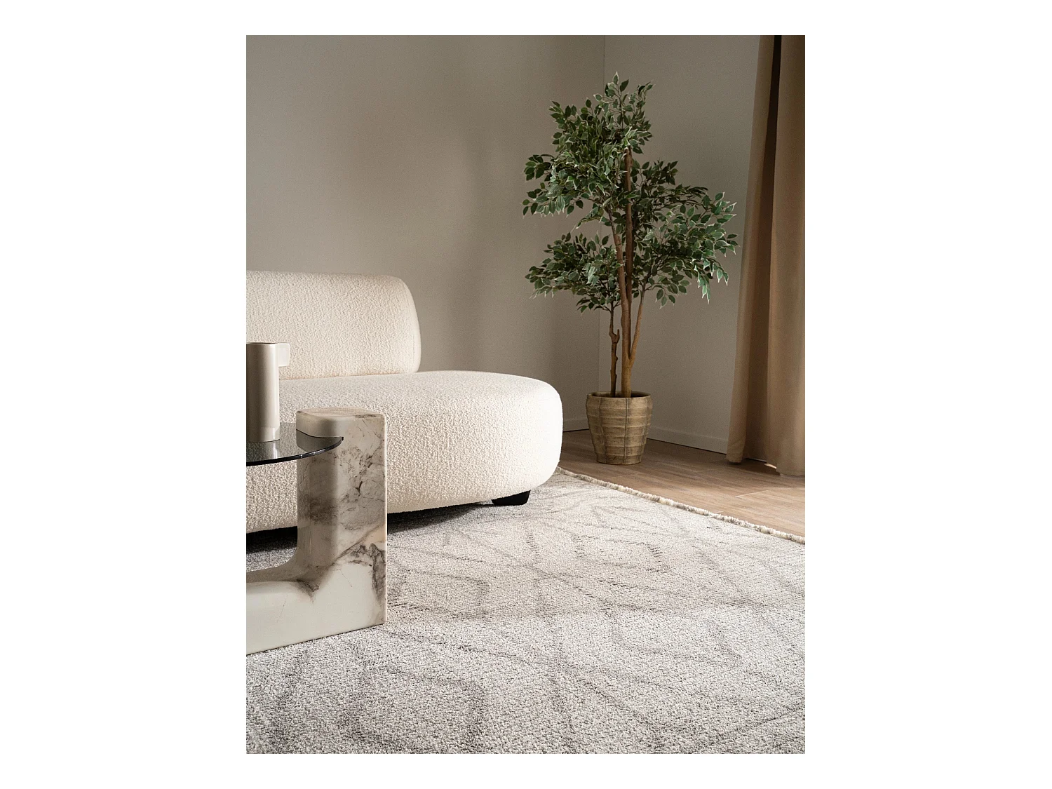 Tappeto 125x185 grigio St. Gallen Folklore