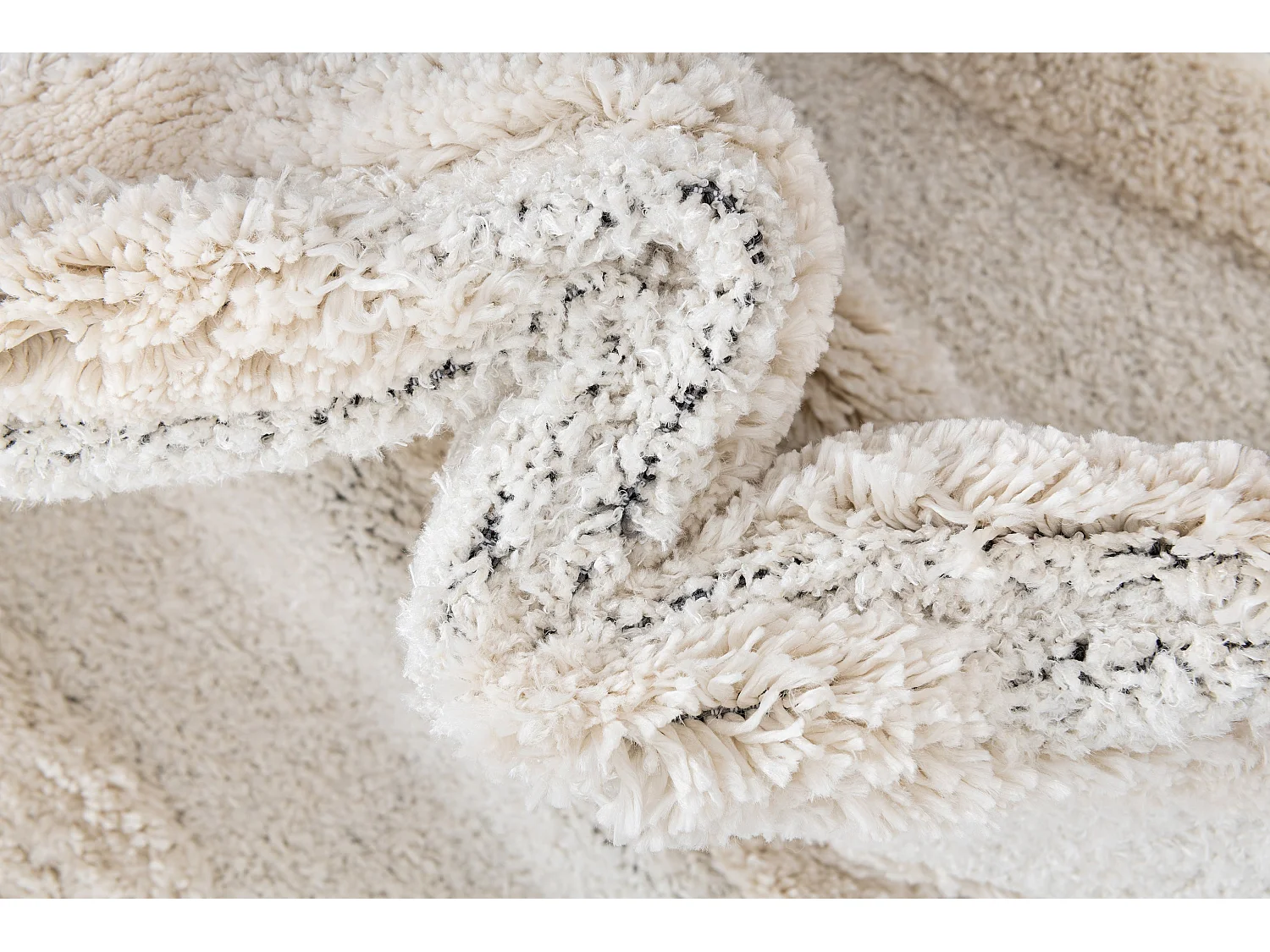 Tapis shaggy 240x305 Blanc Thun Tribus