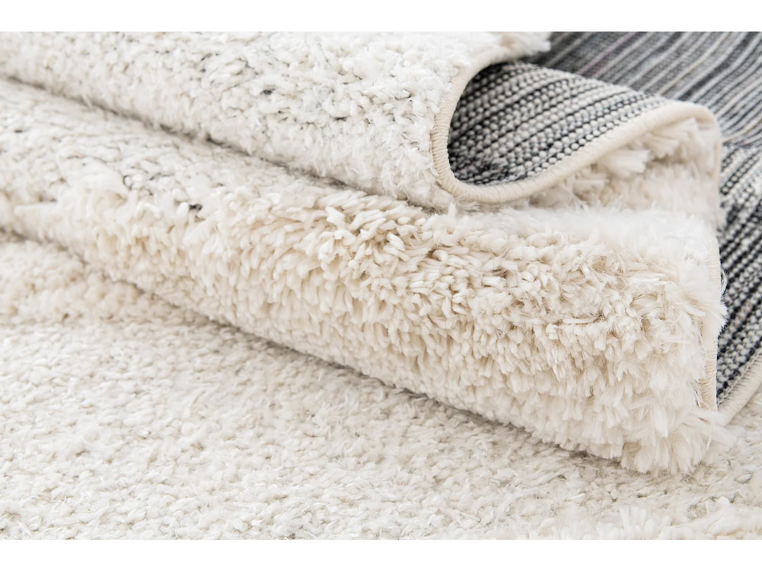 Tapis shaggy 240x305 Blanc Thun Tribus