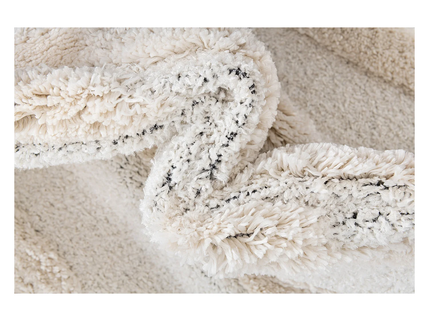 Hoogpolig tapijt 305x240 Wit Thun Tribus