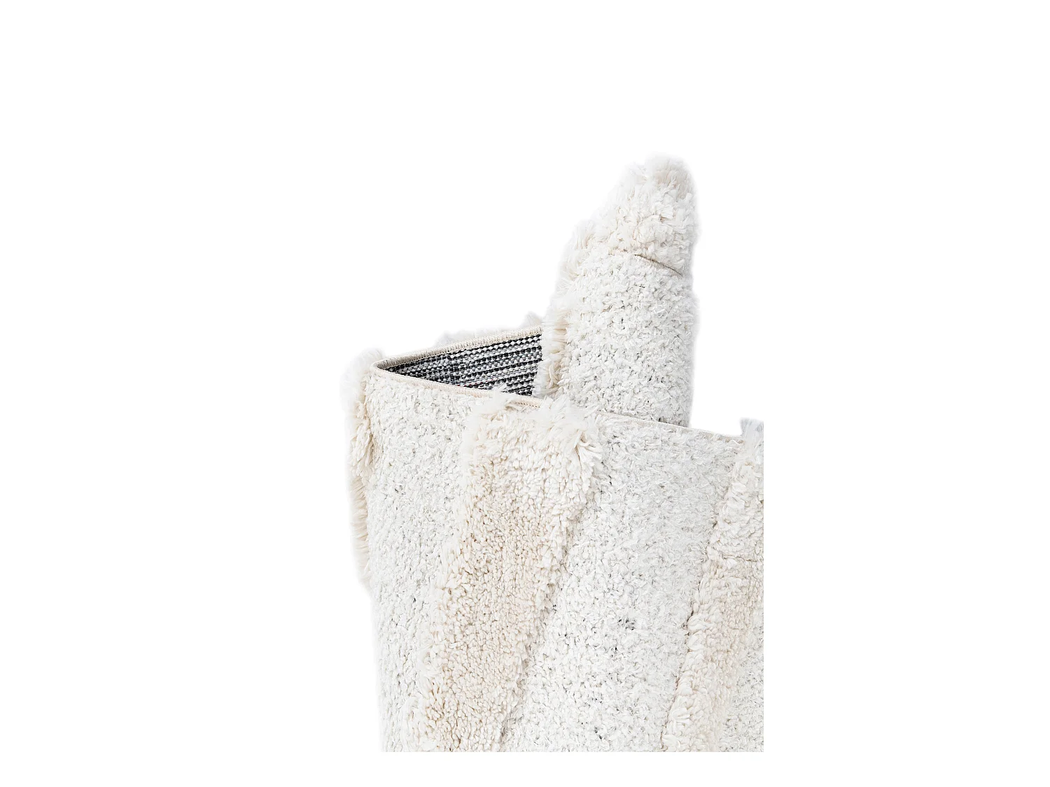 Hoogpolig tapijt 305x240 Wit Thun Tribus