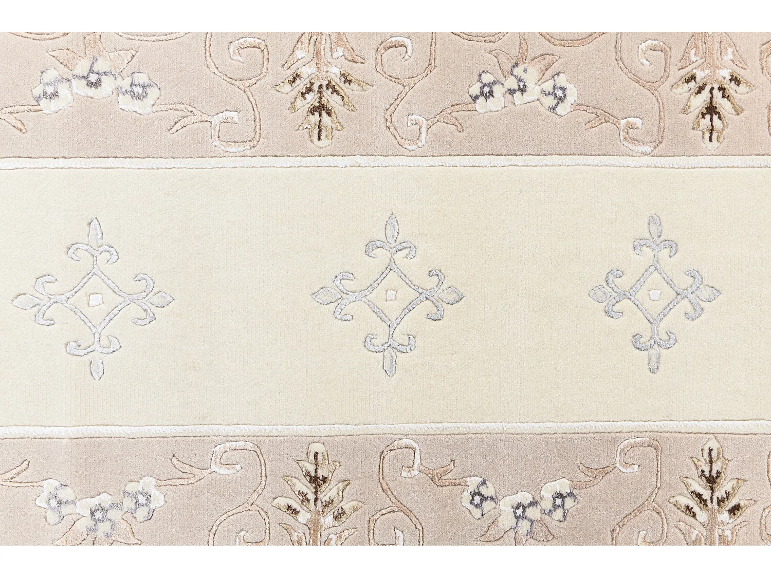 Tappeto per corridoio in lana 84x396 beige Darya