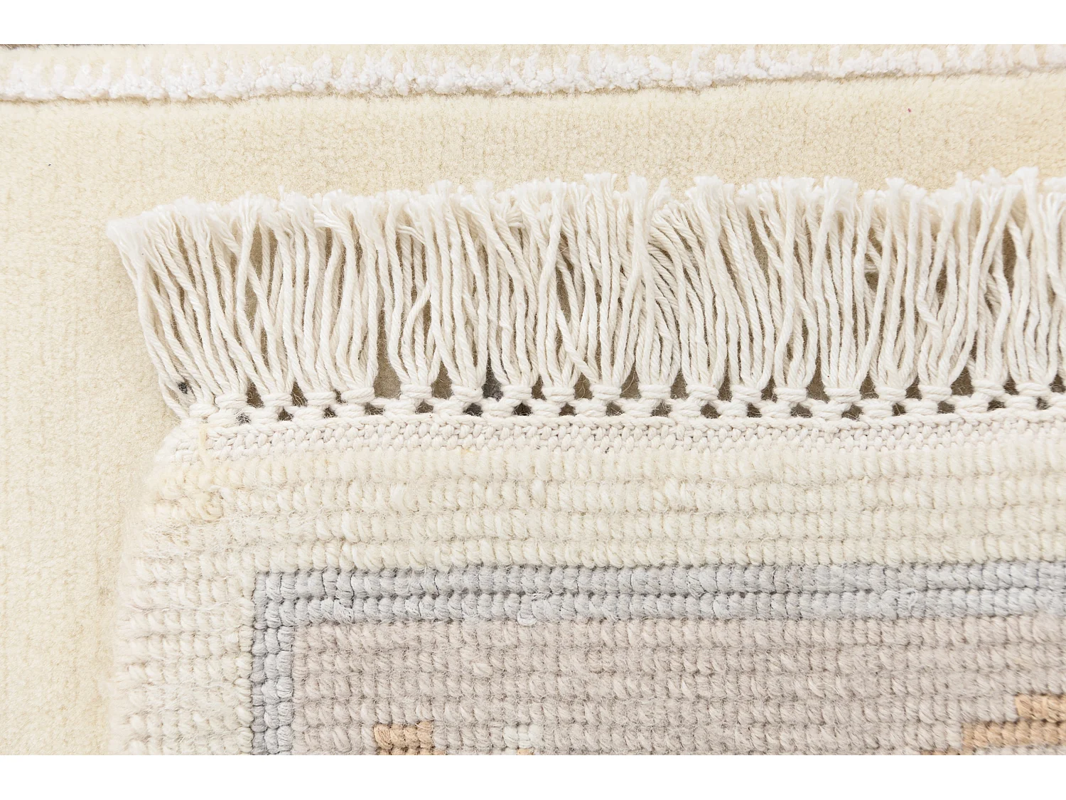 Tappeto per corridoio in lana 84x396 beige Darya