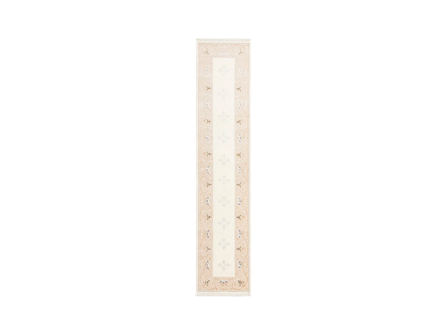 Tapis de couloir en laine 84x396 beige Darya