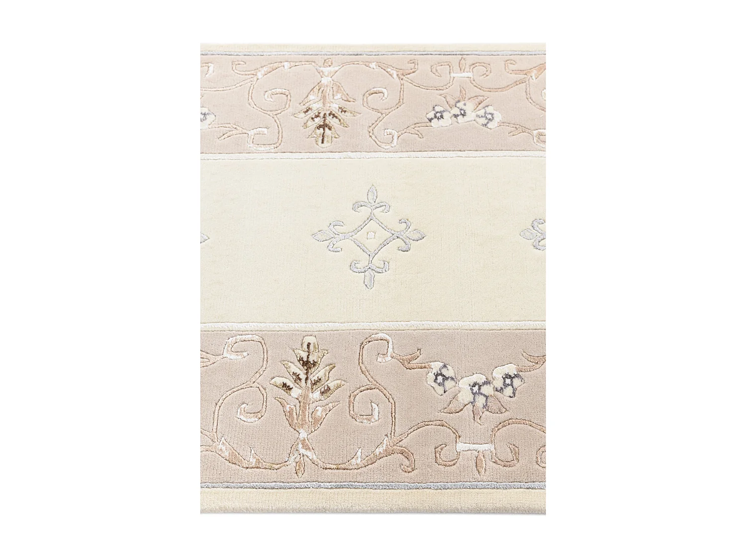 Tapis de couloir en laine 84x396 beige Darya