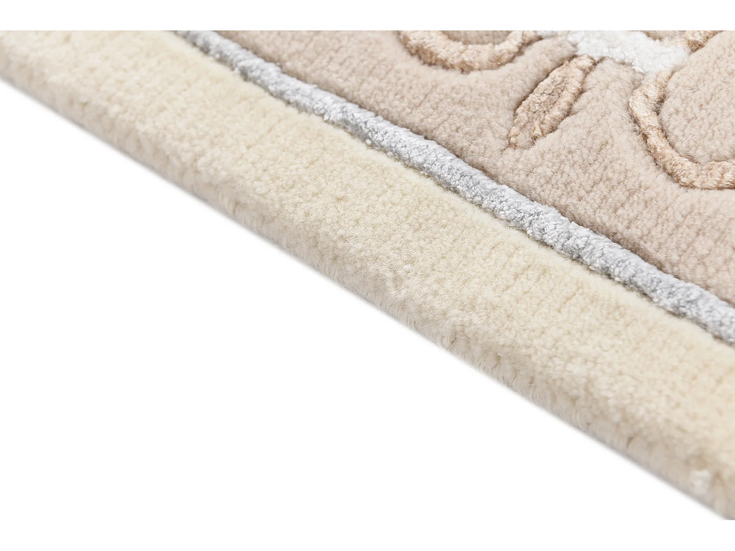 Tapis de couloir en laine 84x396 beige Darya