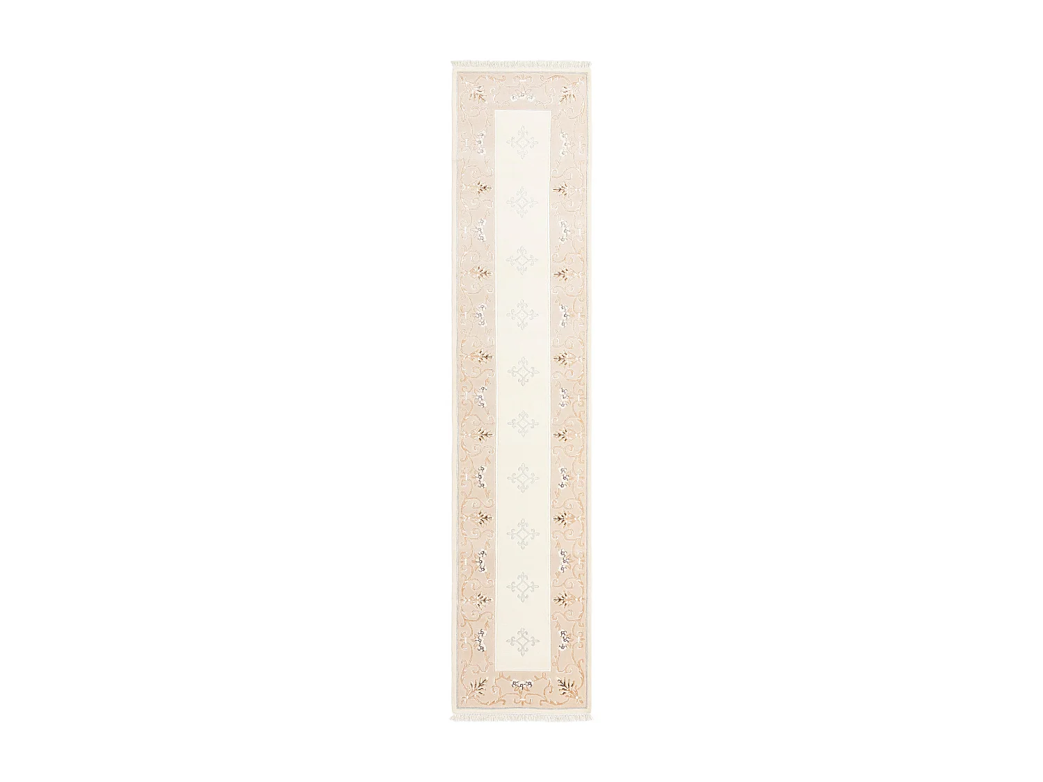 Tapis de couloir en laine 84x396 beige Darya