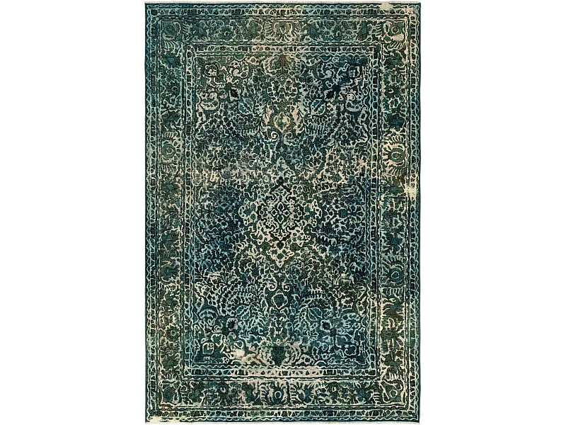 Wollteppich 191x290 Grün Vintage Royal