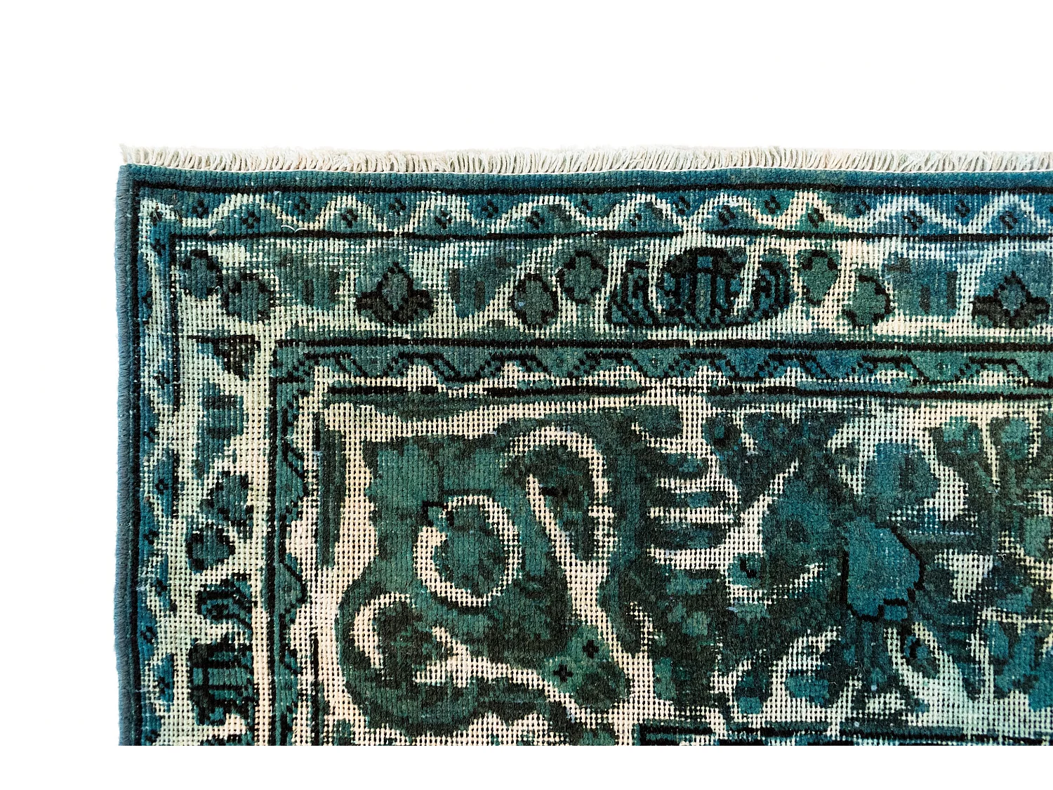 Wollteppich 191x290 Grün Vintage Royal