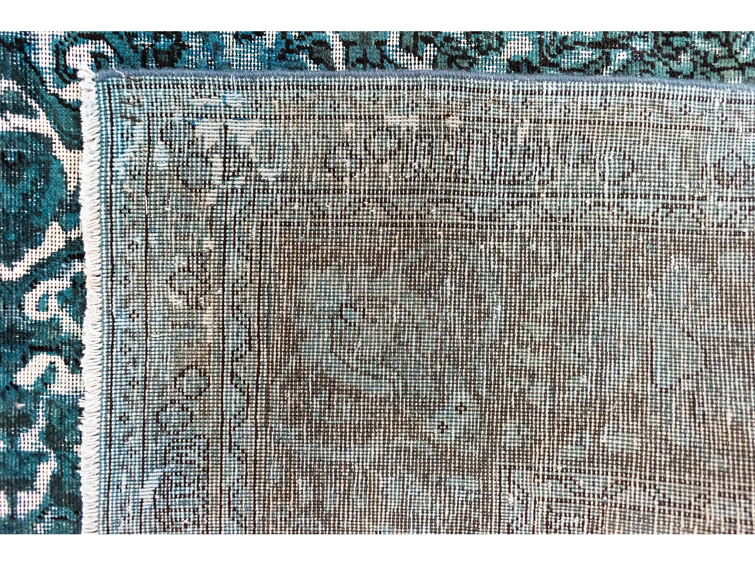 Wollteppich 191x290 Grün Vintage Royal