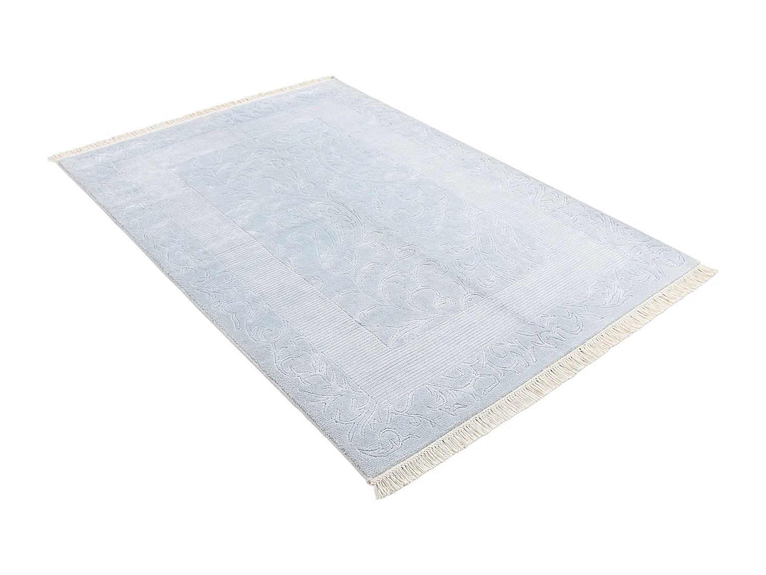 Wollteppich 132x193 Blau Darya