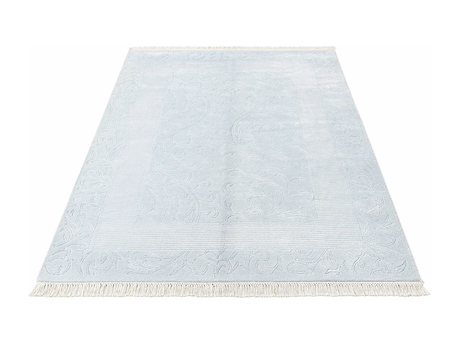 Tapis de laine 132x193 Bleu Darya