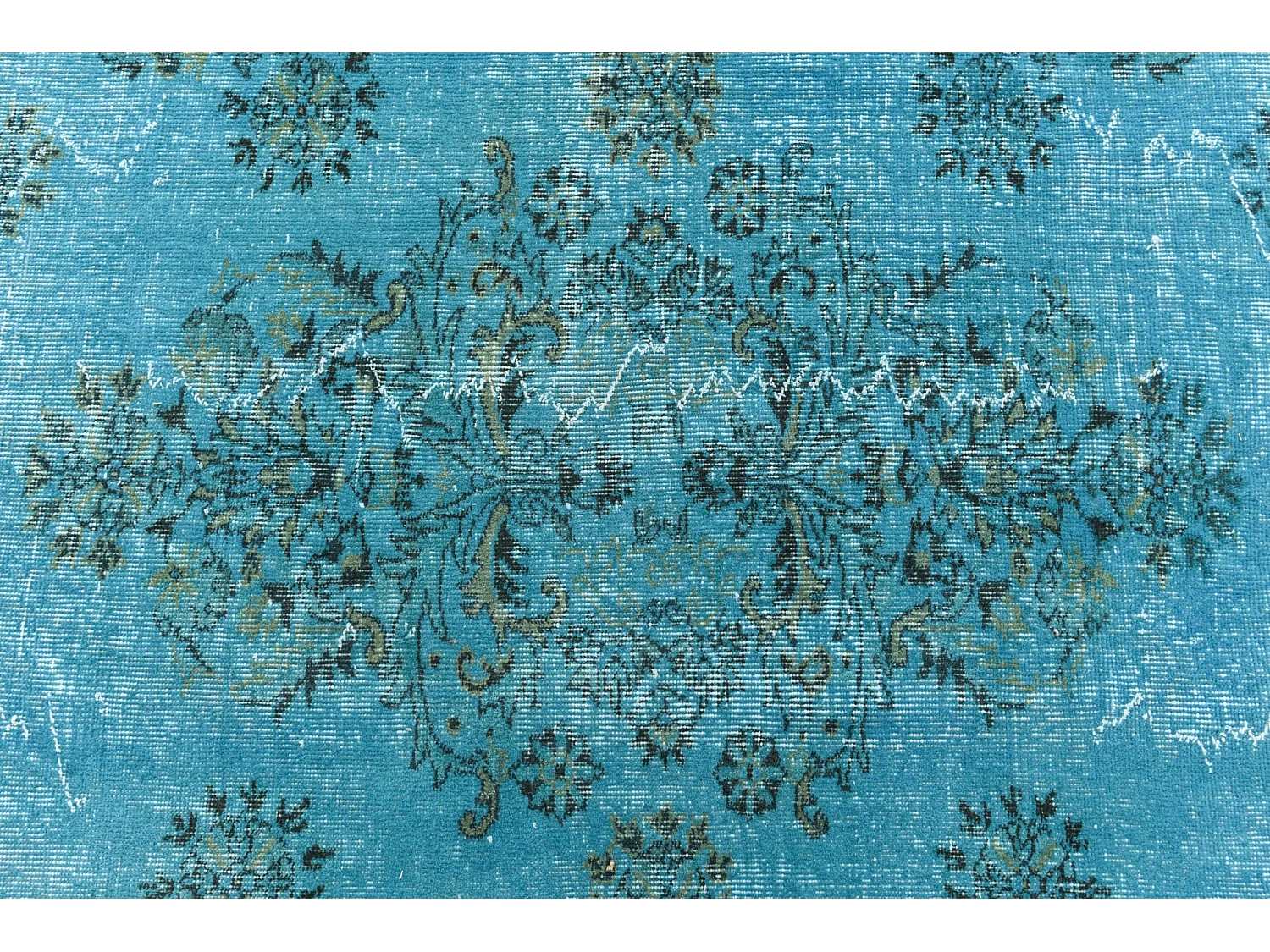 Wollteppich 178x290 Türkis Ultra Vintage