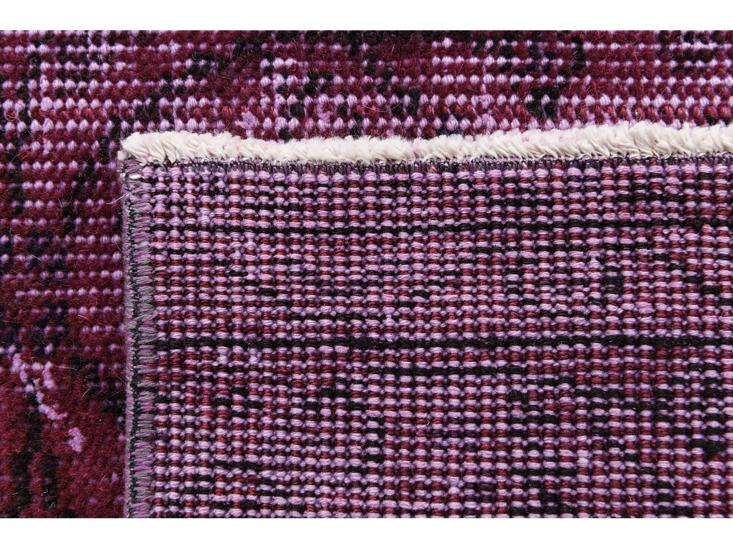 Tapis de laine 165x282 Bleu Ultra Vintage