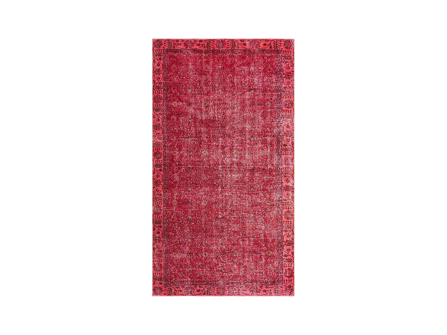Tapis de laine 150x274 rouge Ultra Vintage