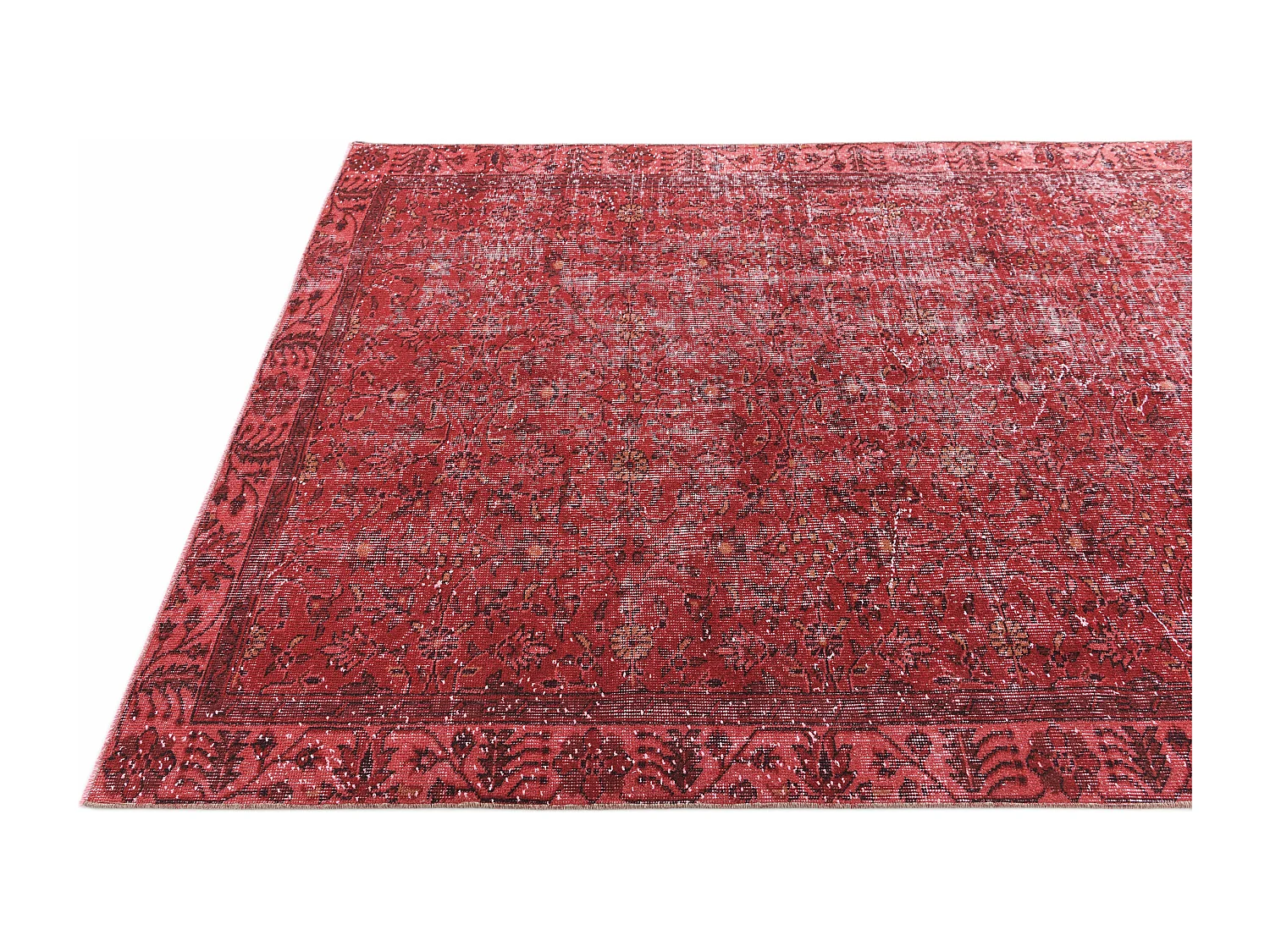 Tapis de laine 150x274 rouge Ultra Vintage