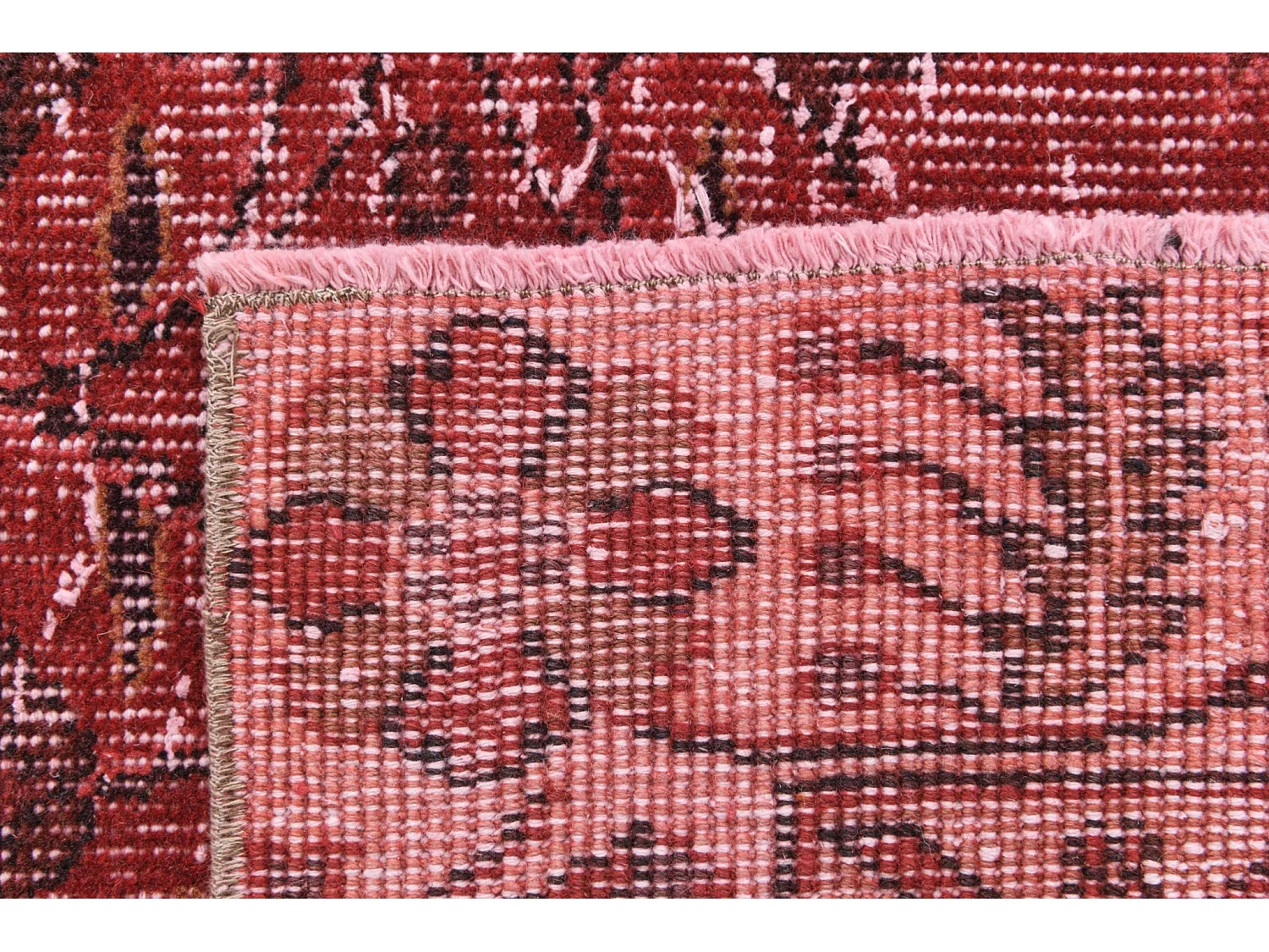 Tapis de laine 150x274 rouge Ultra Vintage