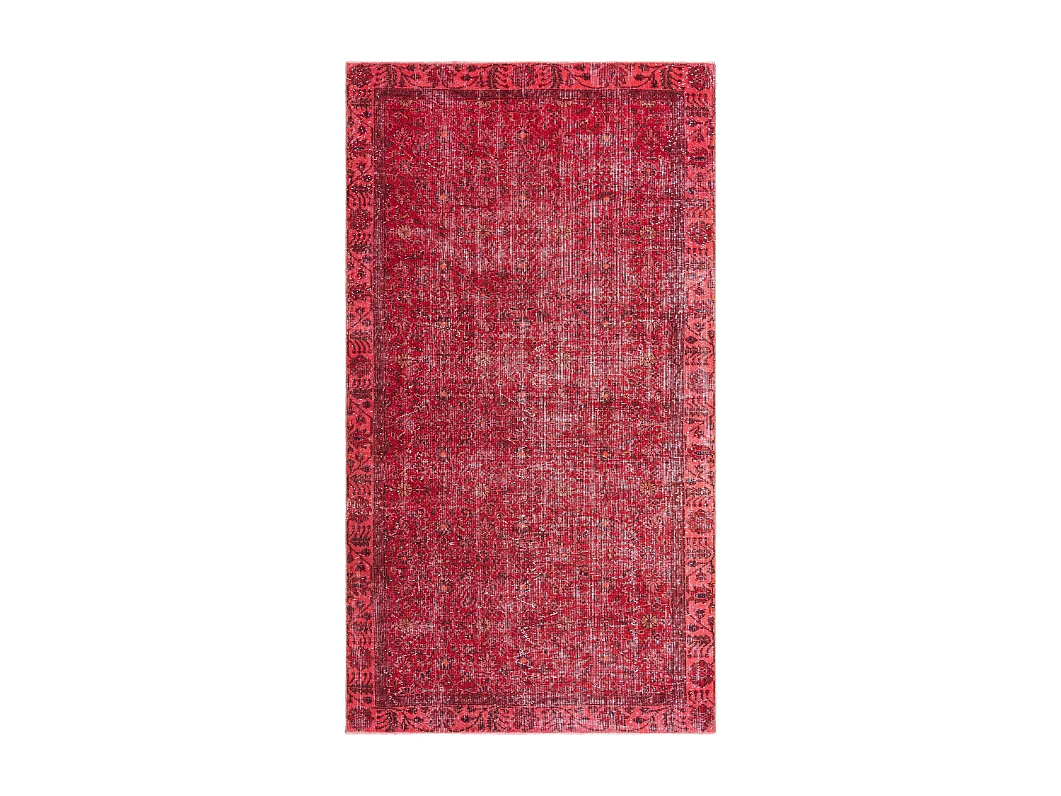 Tapis de laine 150x274 rouge Ultra Vintage