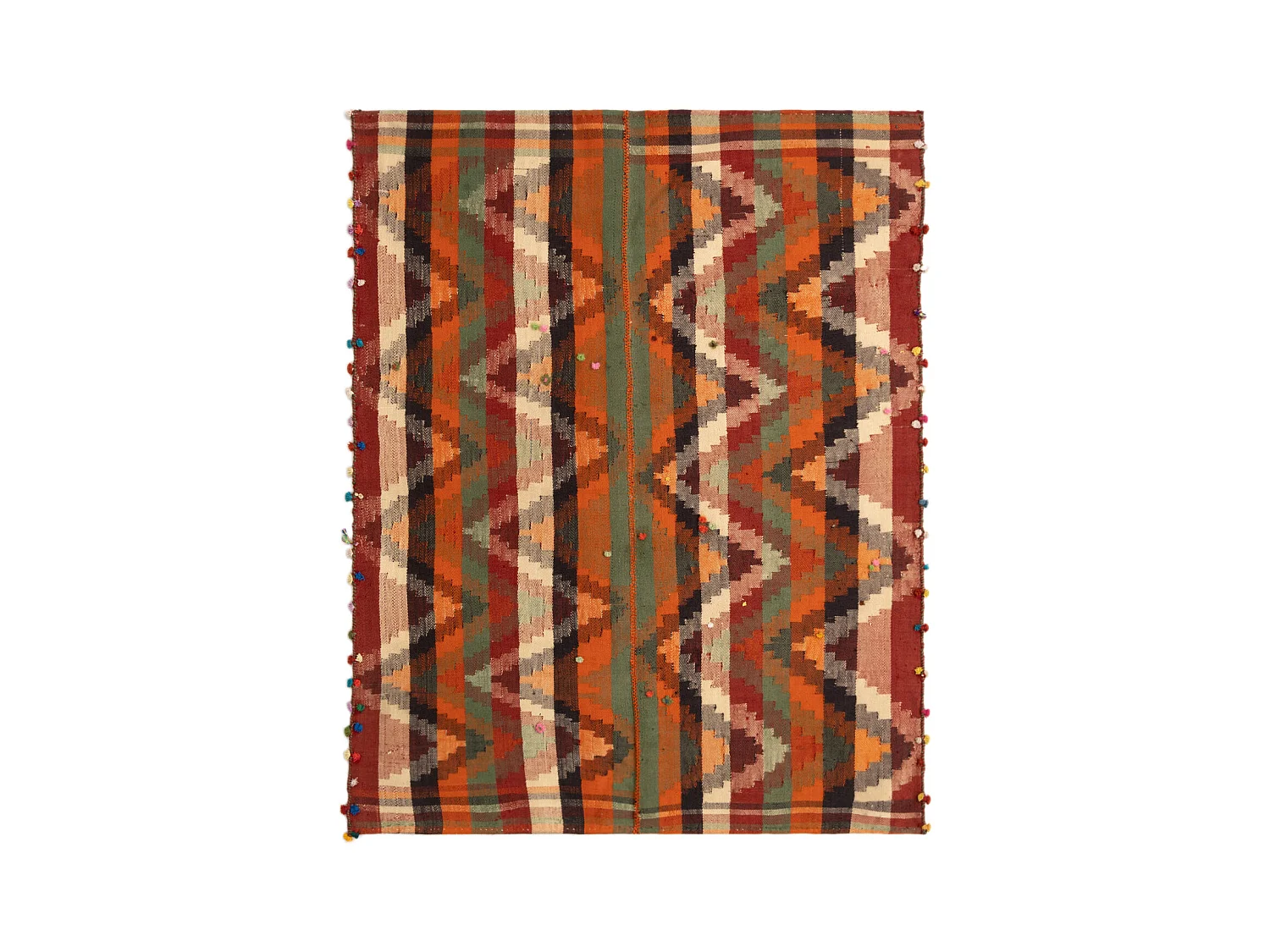 Tapis de laine 139x177 multicolore Jajim