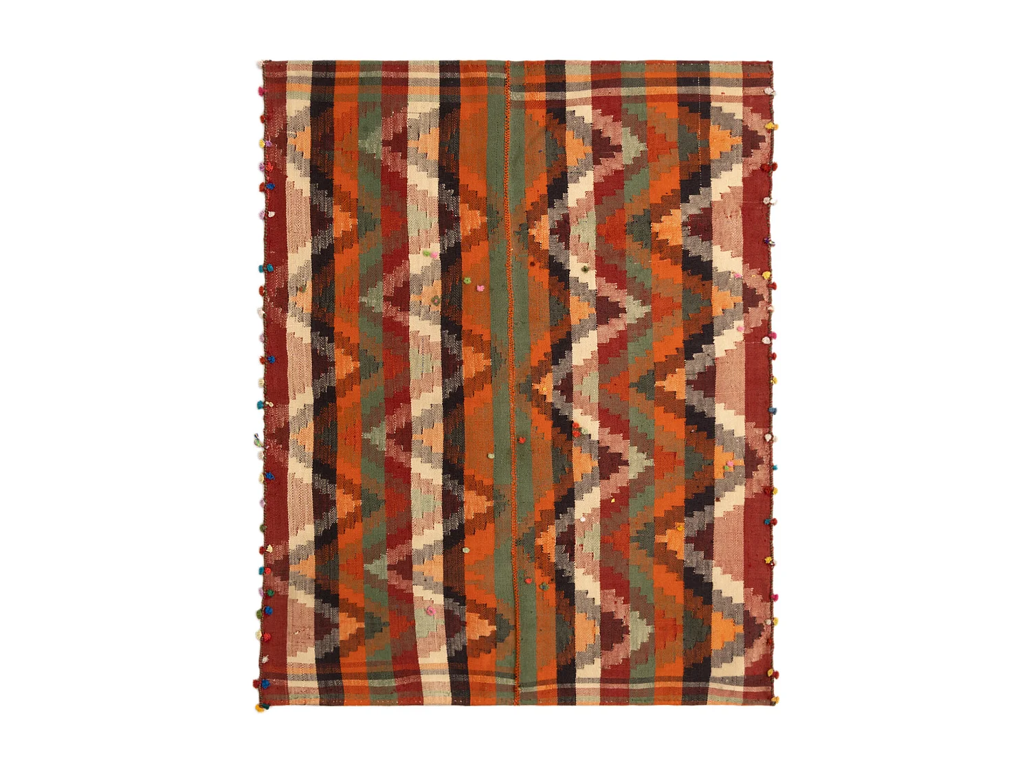 Tapis de laine 139x177 multicolore Jajim