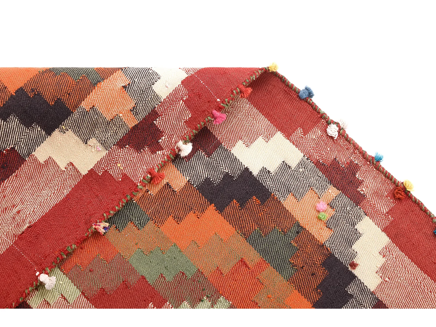 Tapis de laine 139x177 multicolore Jajim