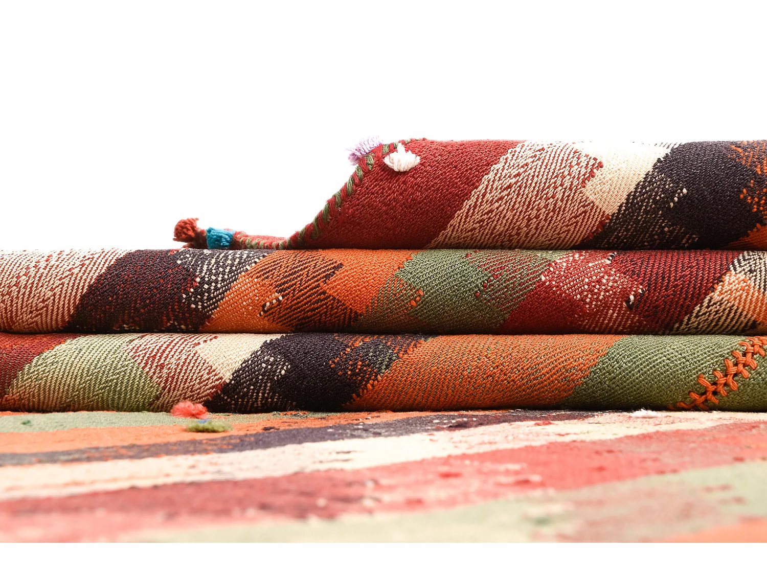 Tapis de laine 139x177 multicolore Jajim