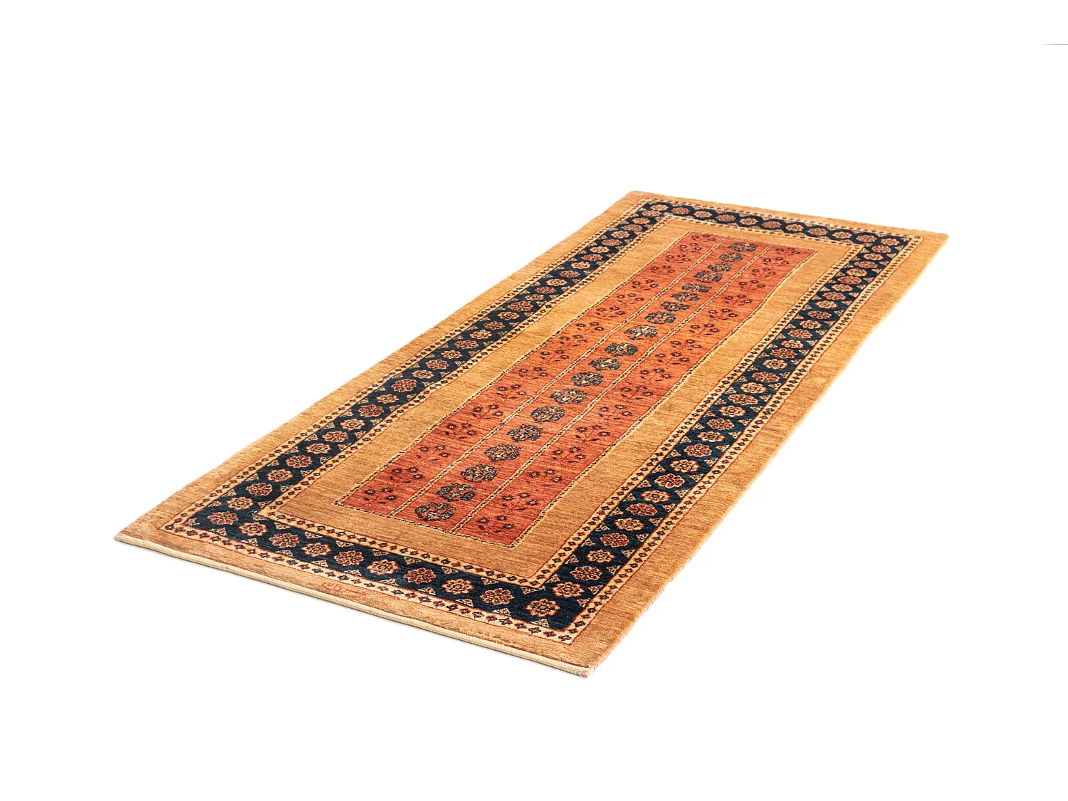 Tapis de couloir en laine 84x200 brun Kashkuli