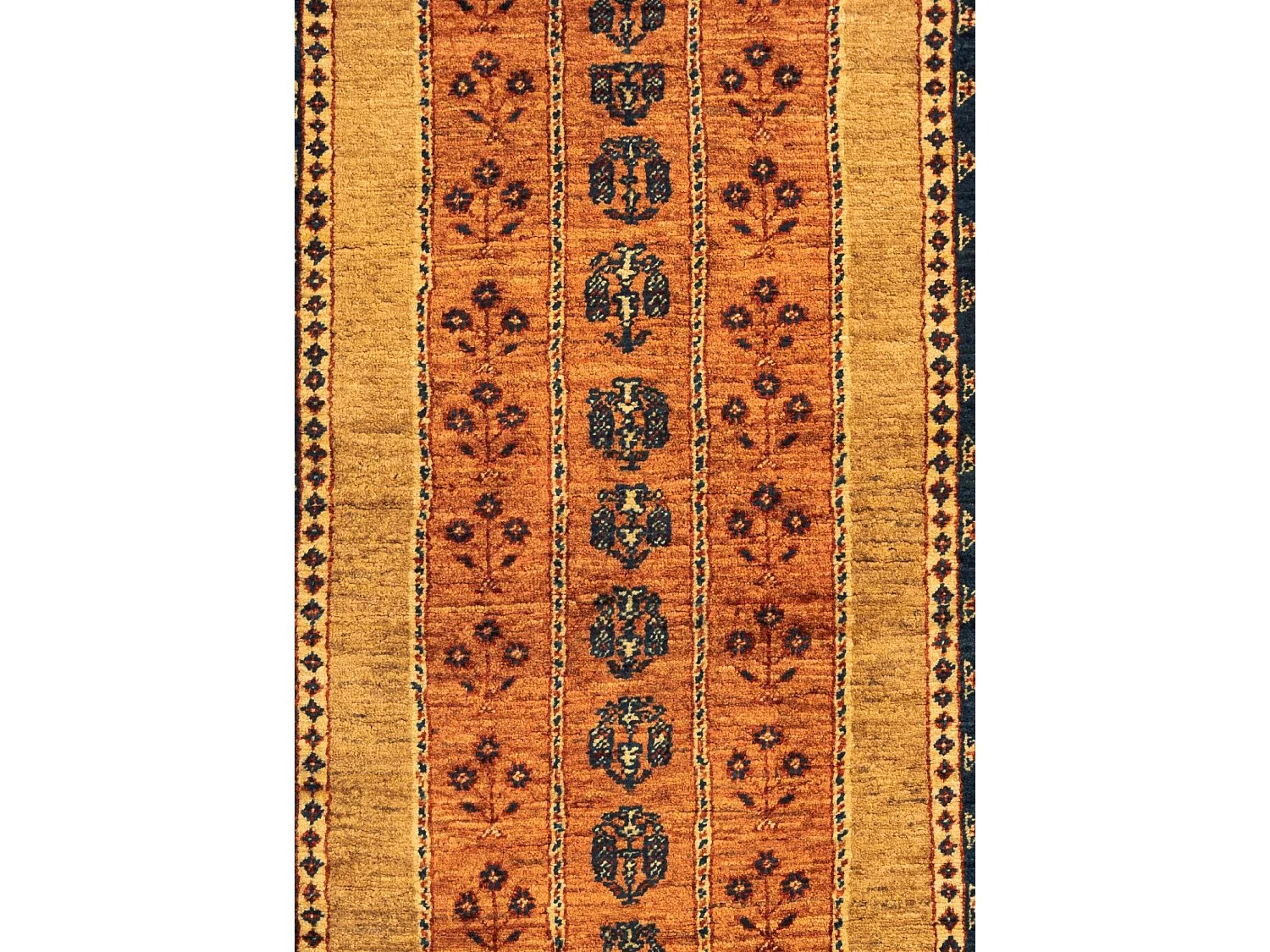 Tapis de couloir en laine 84x200 brun Kashkuli