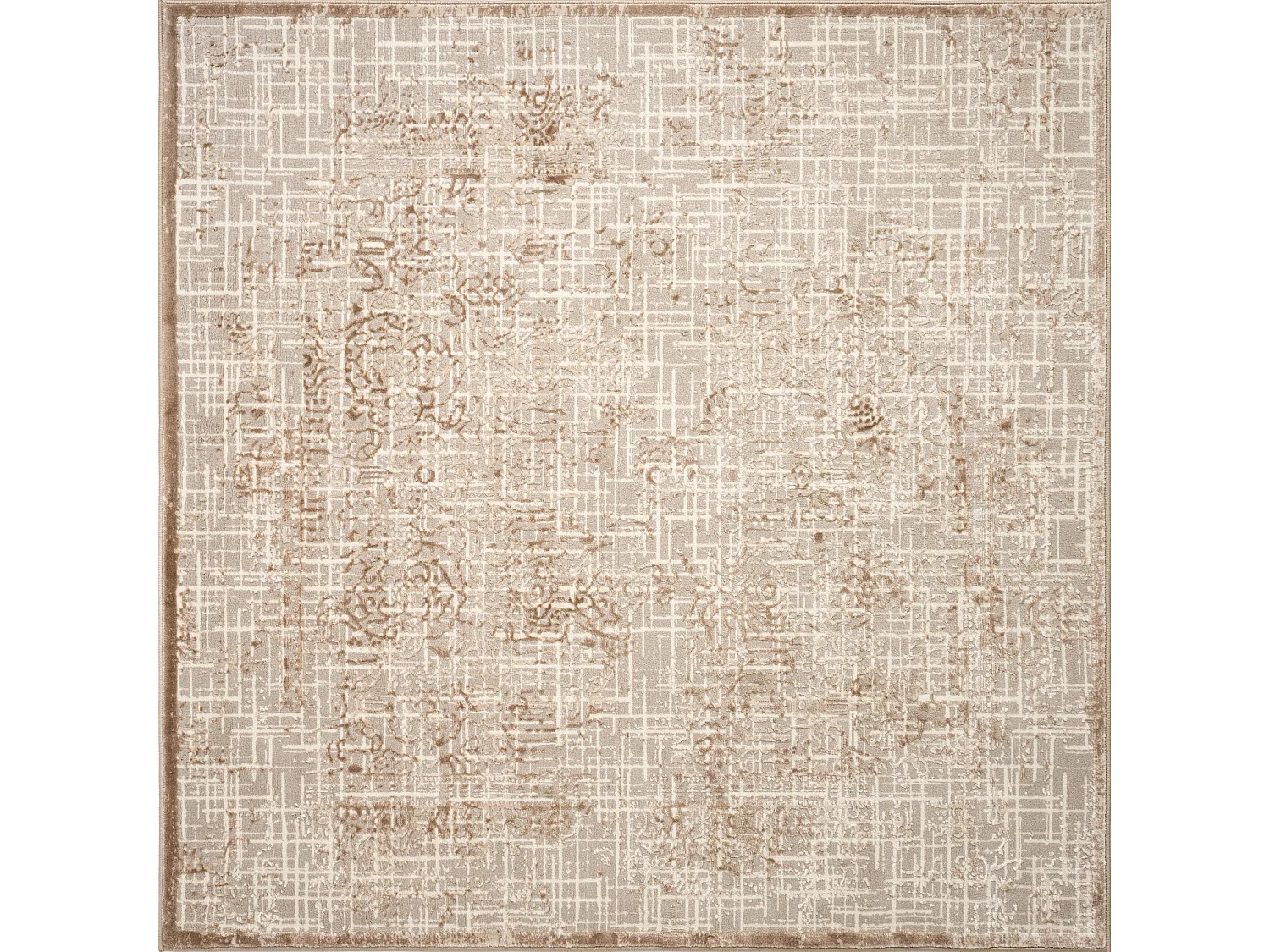 Tapis 185x185 beige Bern Shimmer