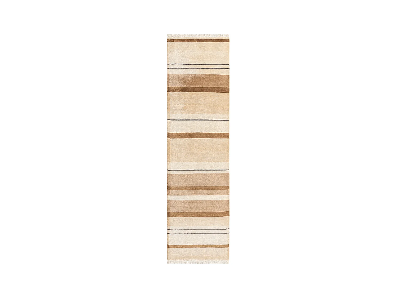 Tapis de couloir en laine 81x295 brun Darya