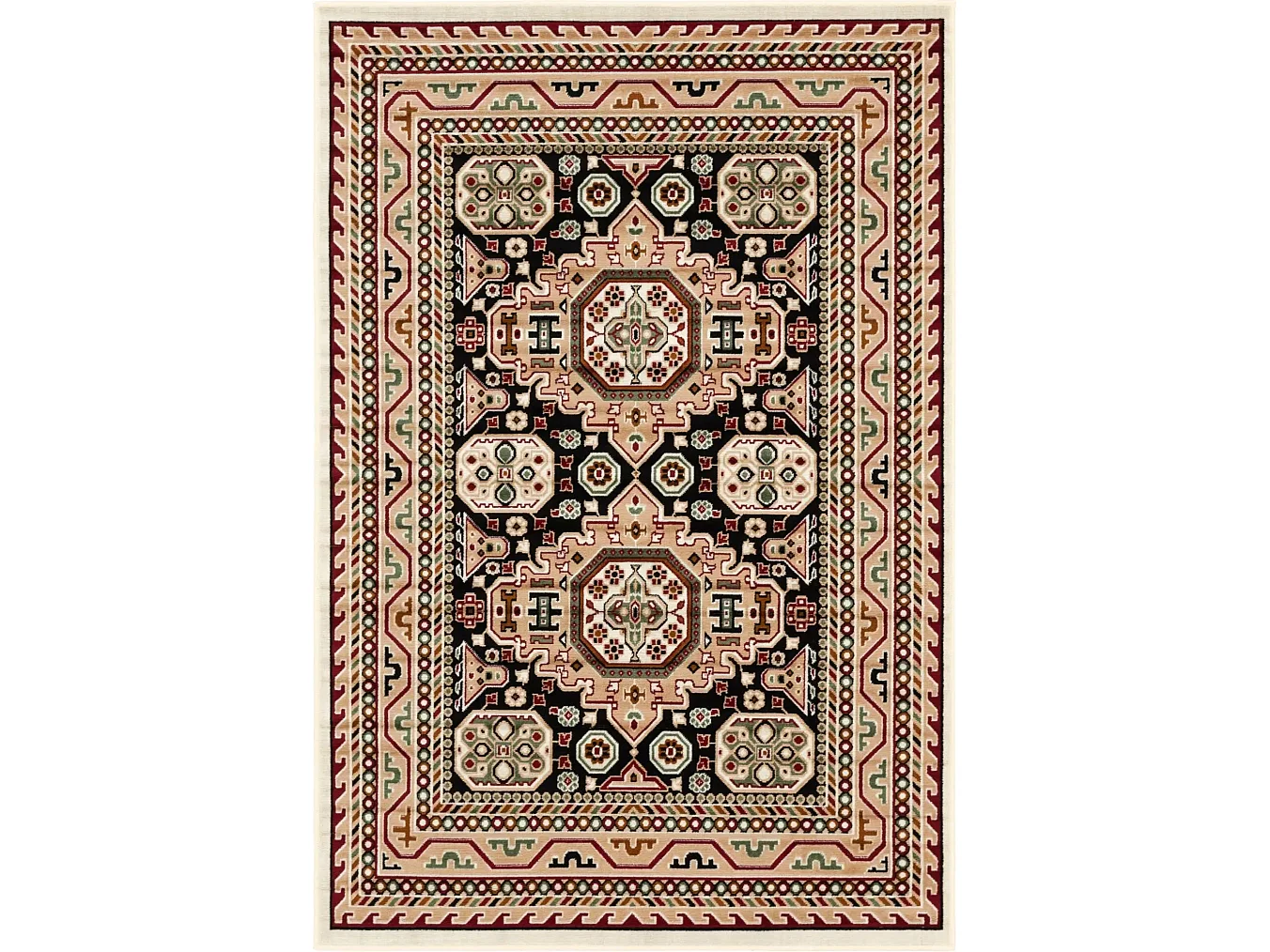 Tapis 119x180 noir Gharajeh