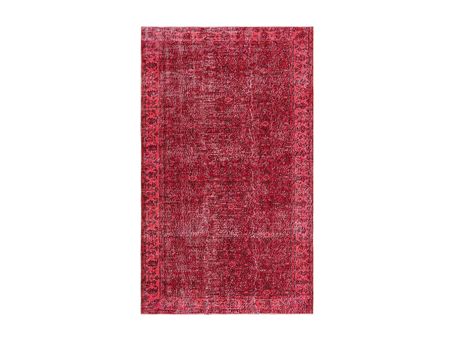 Wollteppich 163x259 Rot Ultra Vintage