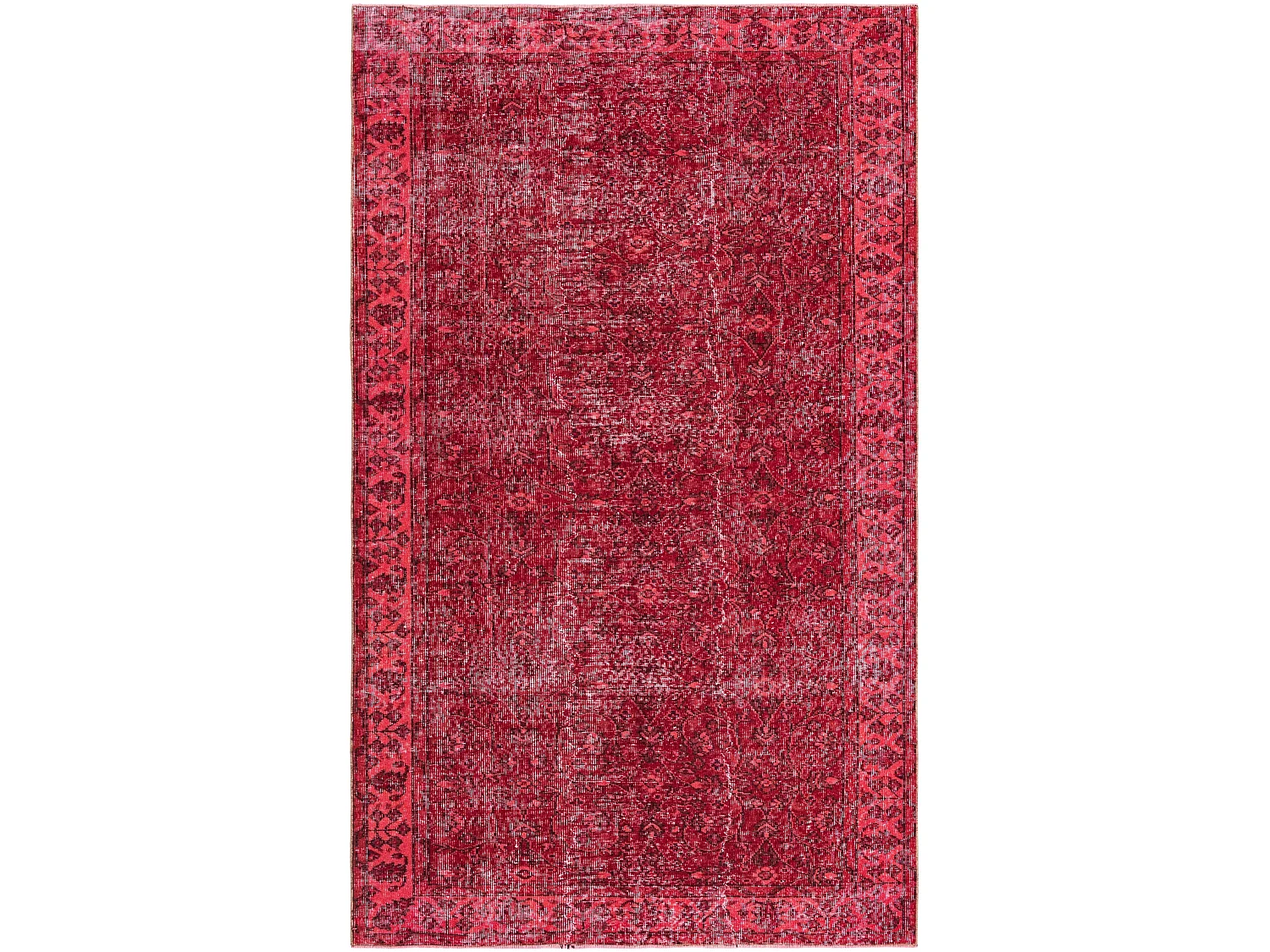 Wollteppich 163x259 Rot Ultra Vintage