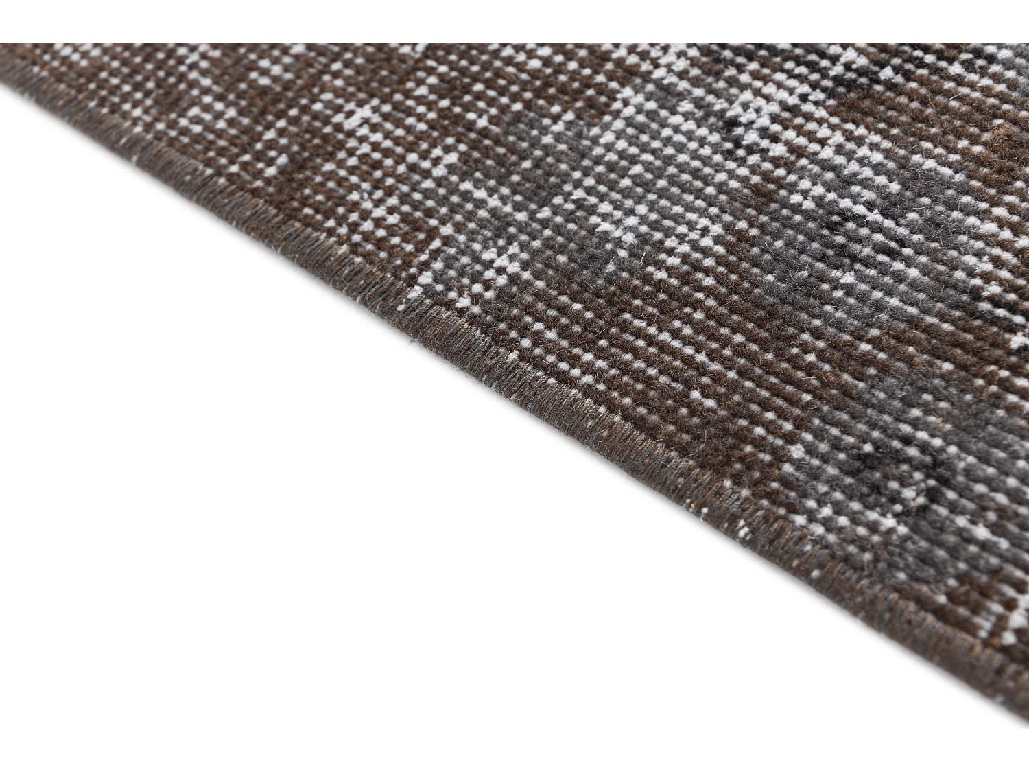 Wollteppich 112x193 Braun Ultra Vintage