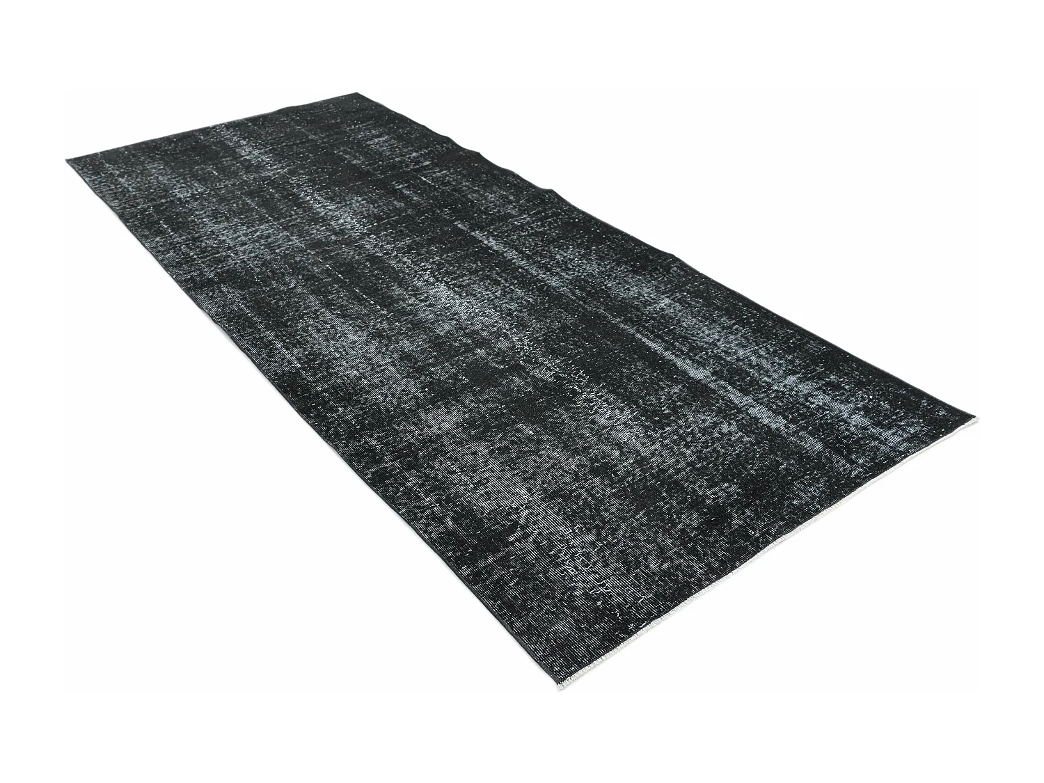 Tappeto in lana 122x292 nero Ultra Vintage