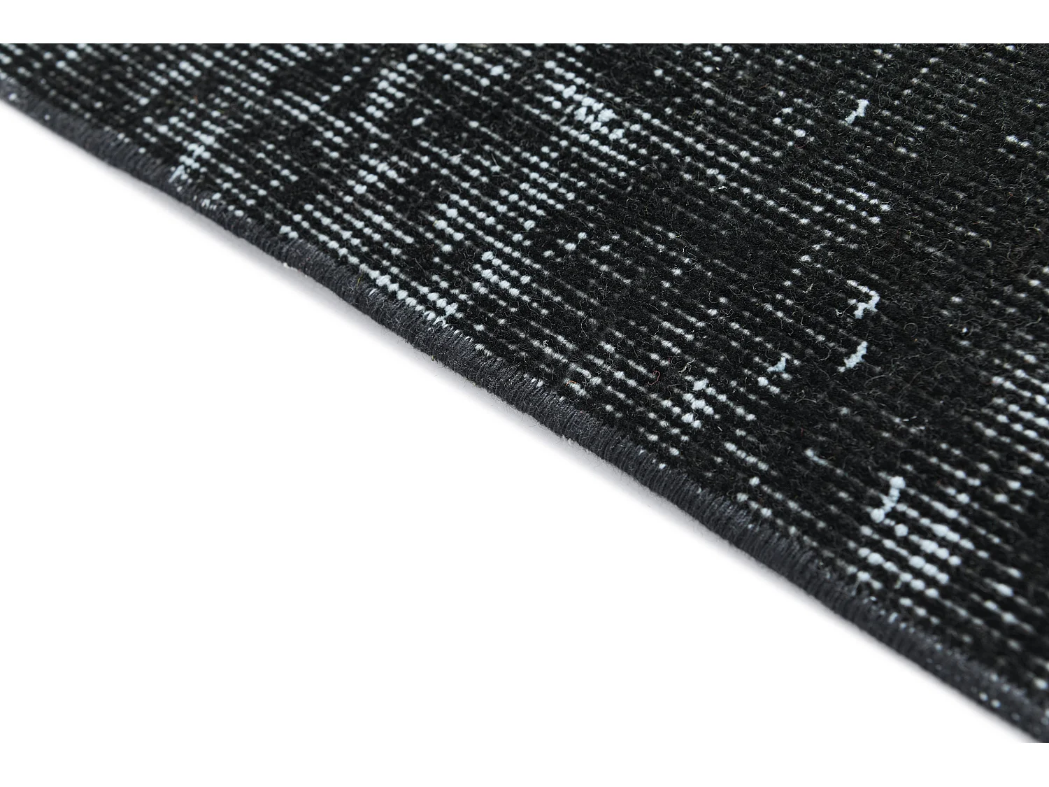 Tappeto in lana 122x292 nero Ultra Vintage