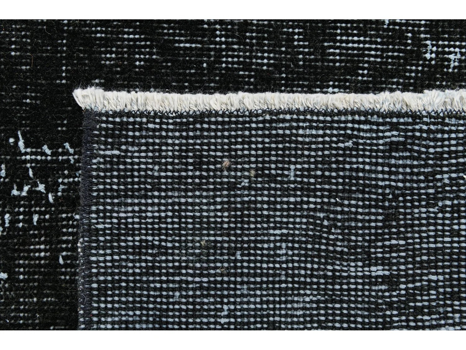 Tapis de laine 122x292 noir Ultra Vintage