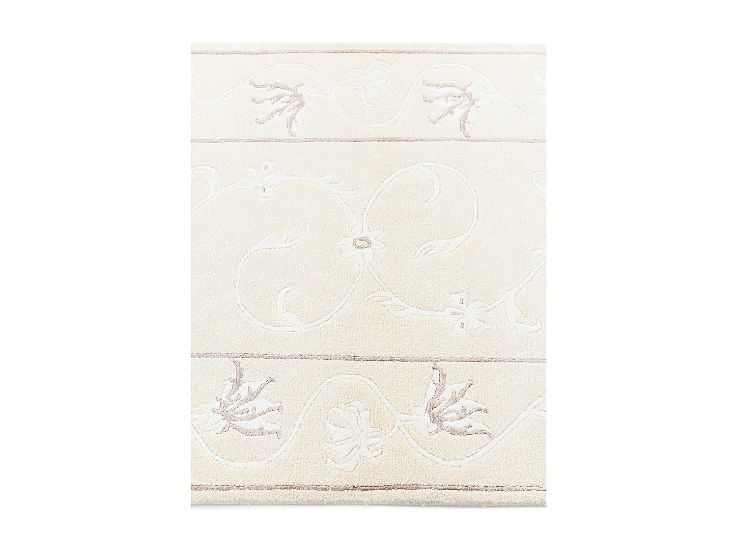 Läufer-Wollteppich 79x302 Beige Darya
