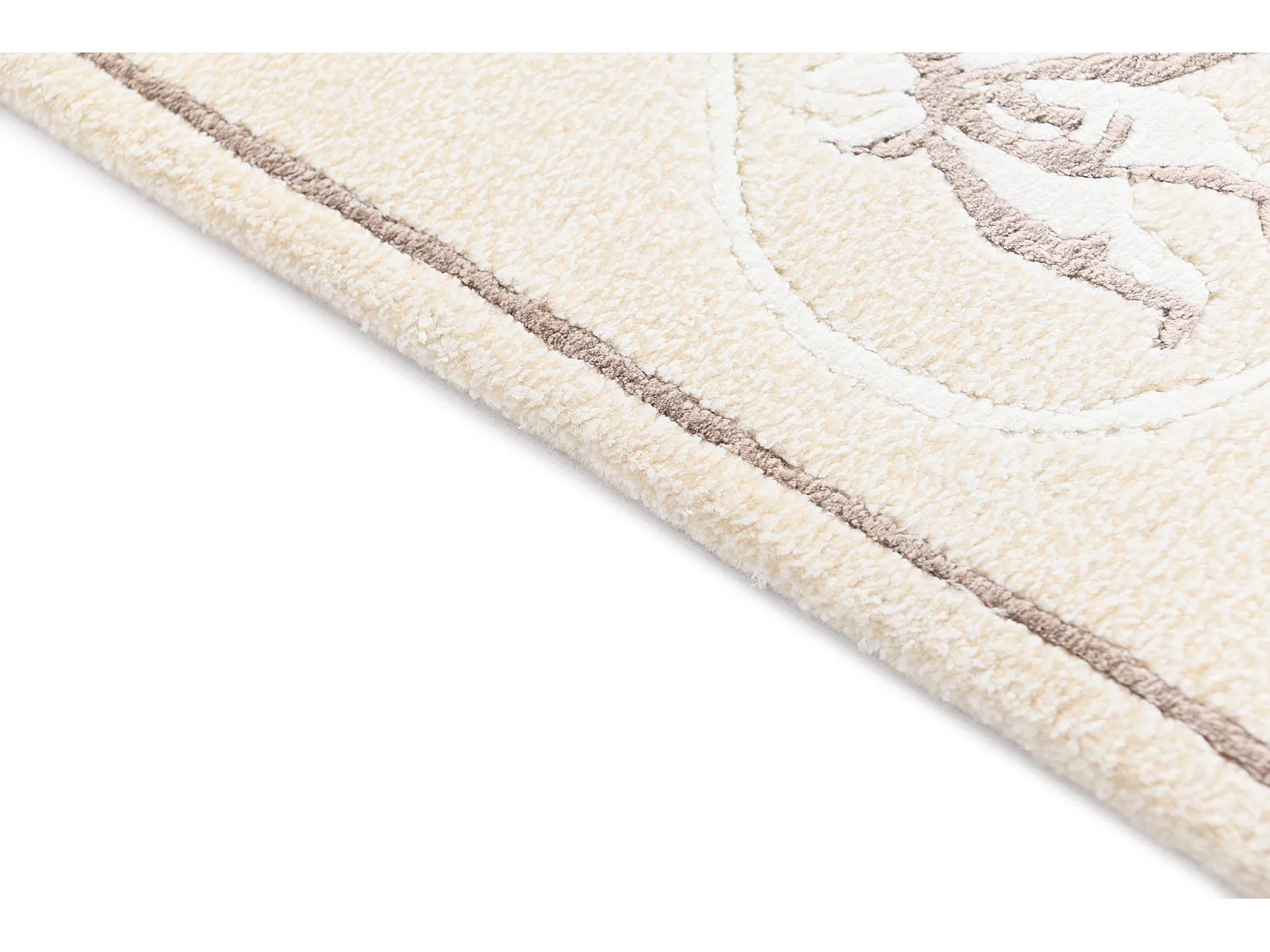 Läufer-Wollteppich 79x302 Beige Darya