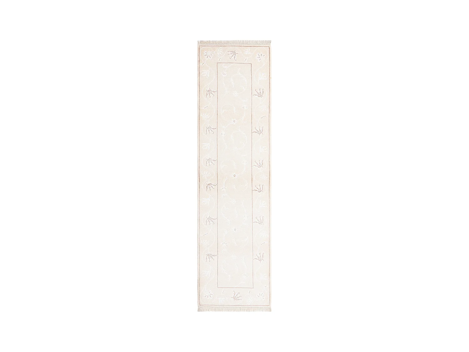 Tapis de couloir en laine 79x302 beige Darya