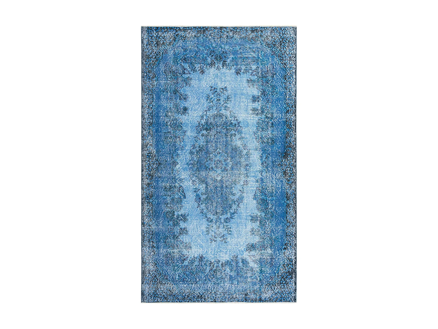 Tapis de laine 165x290 Bleu Ultra Vintage