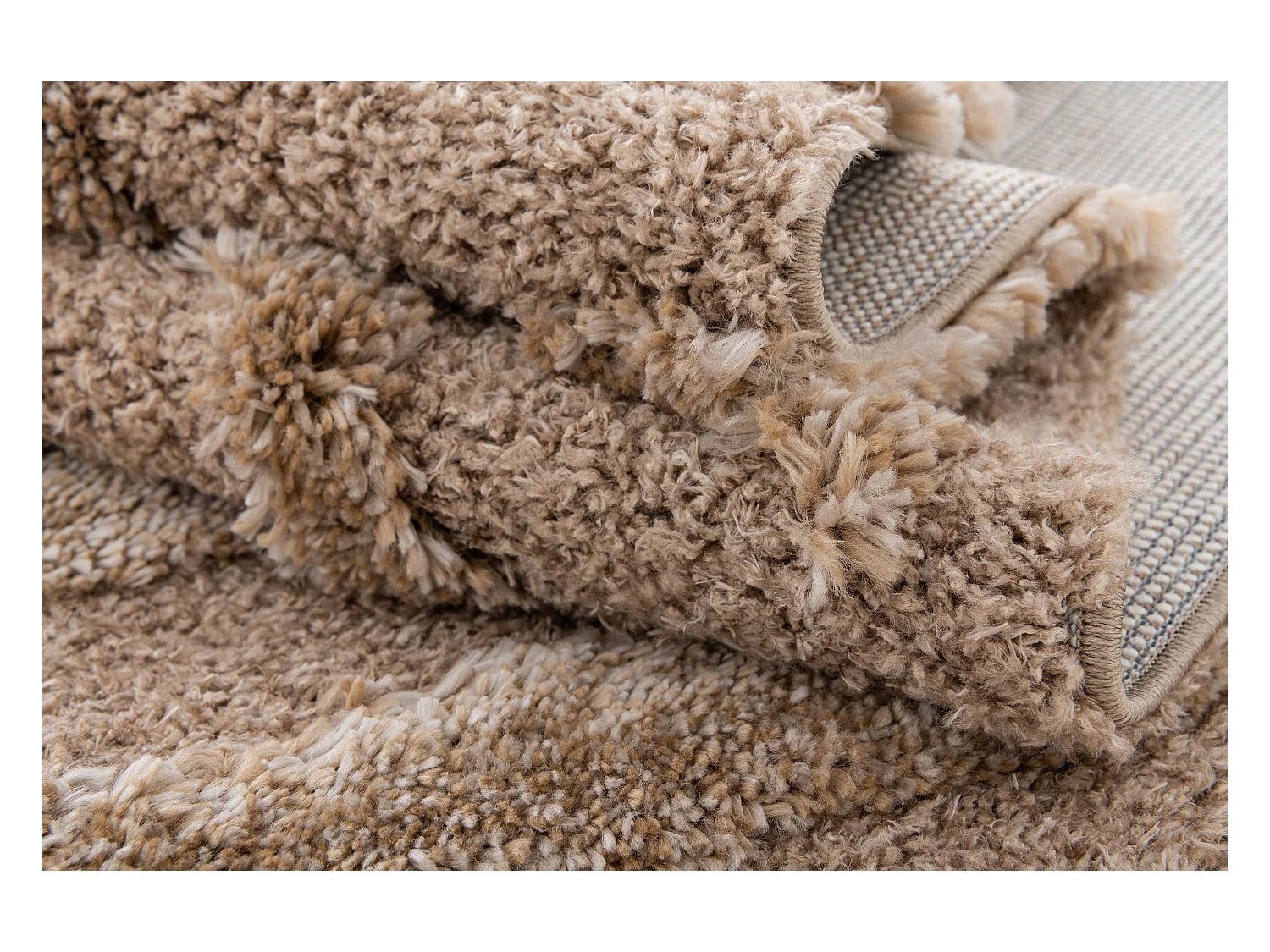 Hoogpolig tapijt 305x240 Bruin Thun Avis