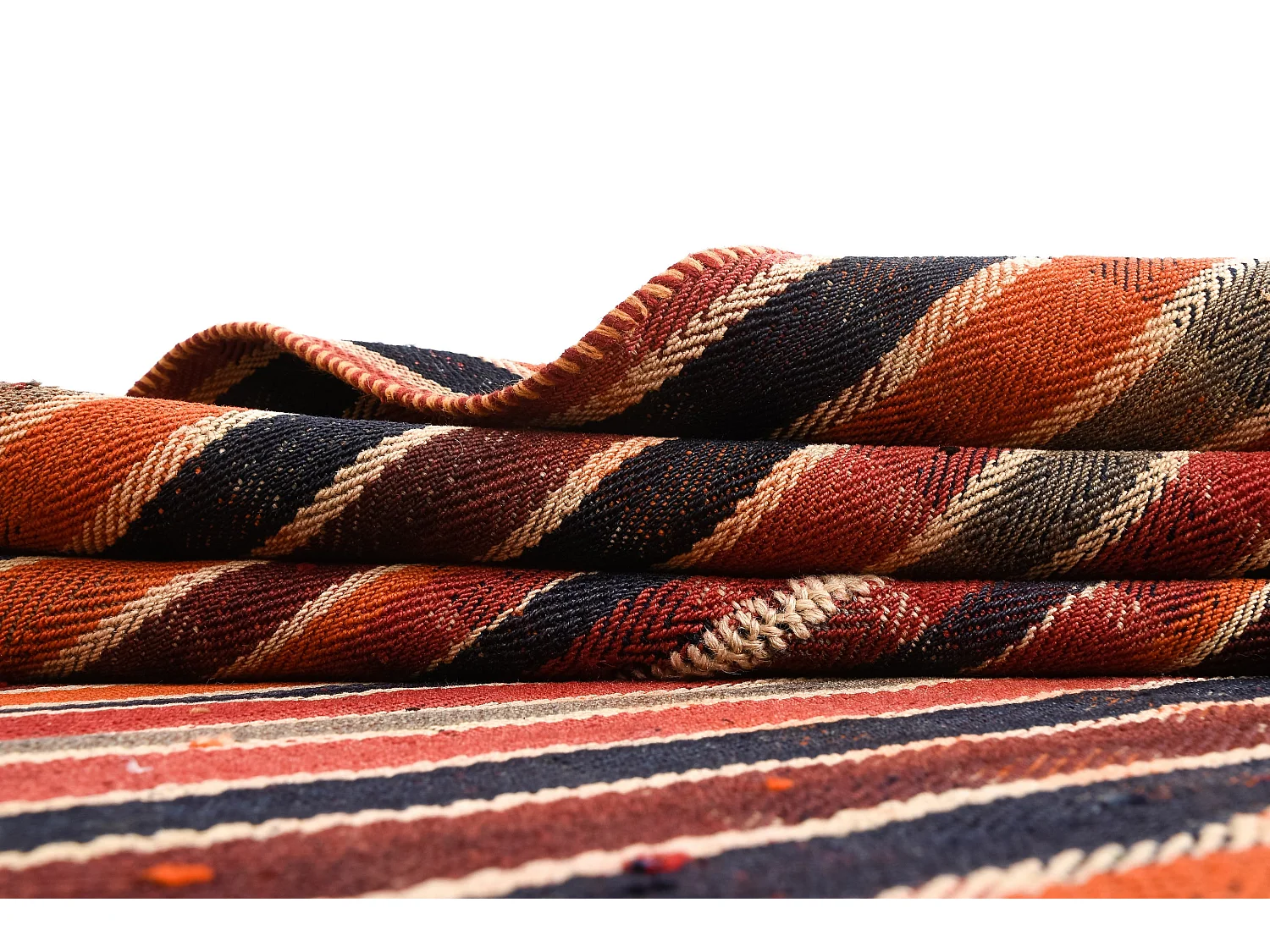 Tapis de laine 147x164 orange Jajim